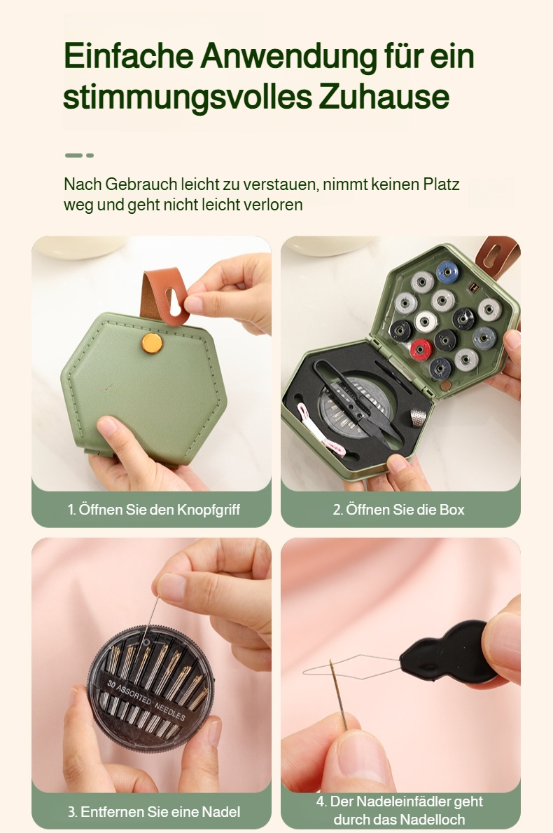 Praktisches Haushaltsnähset mit Handnähgarn