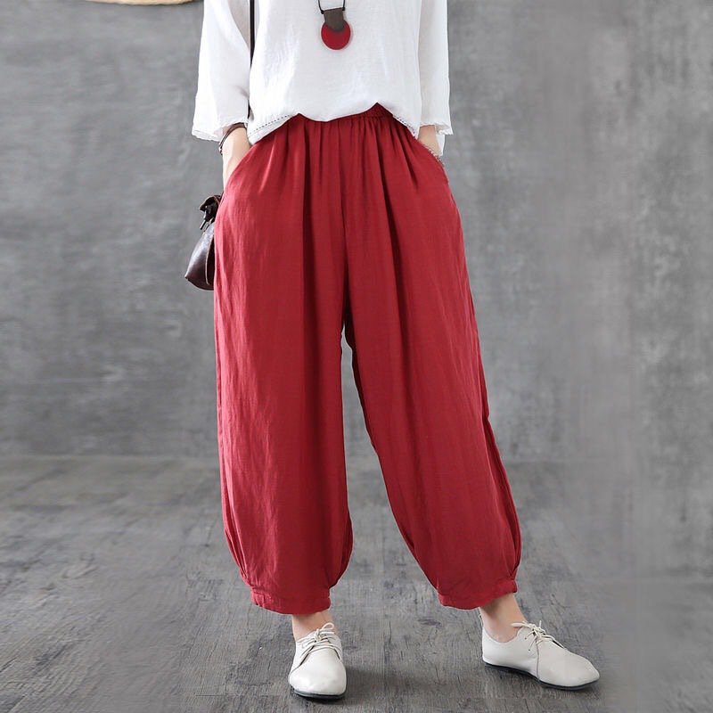 순면 배기 팬츠