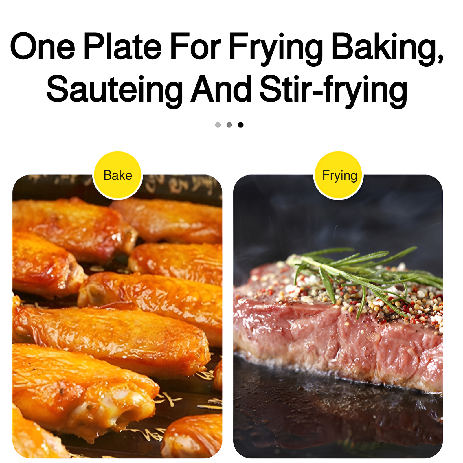 Foldable frying pan outdoor portable flat bottom non-stick pan picnic camping frying pan mountain cl