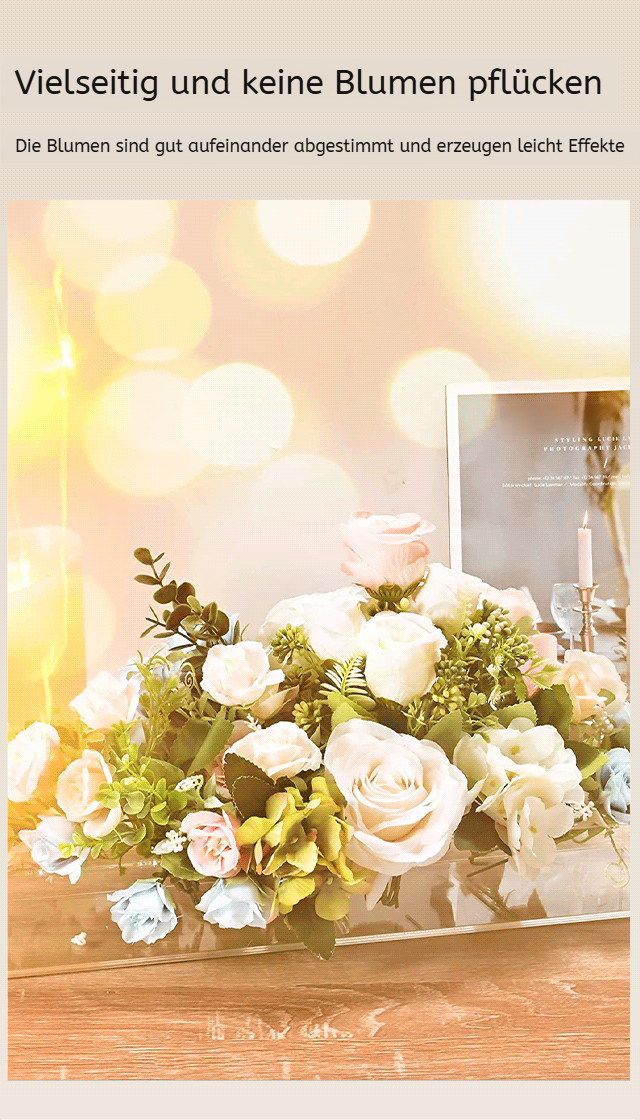 Langlebige und pflegeleichte rechteckige Vase aus Acryl