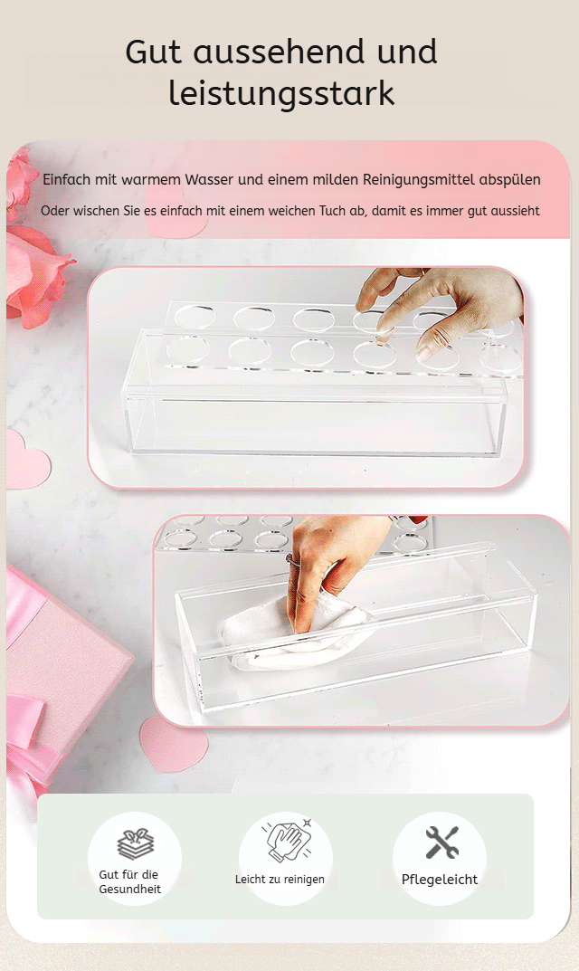 Acryl Rechteckige Vase als Geschenkidee