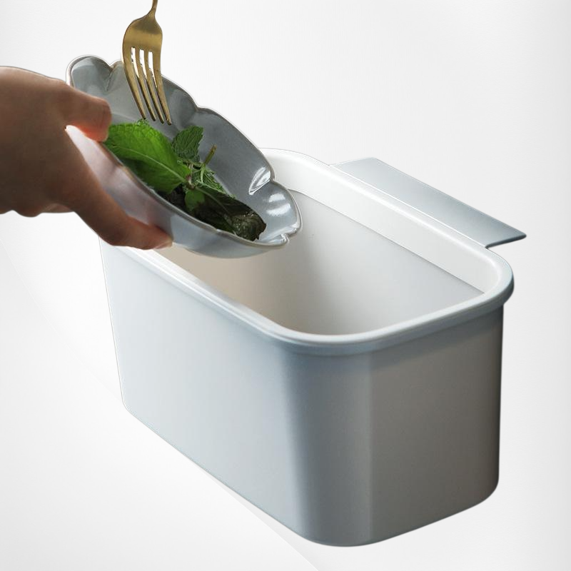 キッチン壁掛けゴミ箱 日本製 吊り下げ式 ホワイト