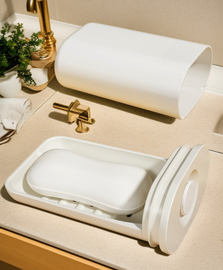 밀봉 가능한 뚜껑으로 비누를 위생적으로 보관