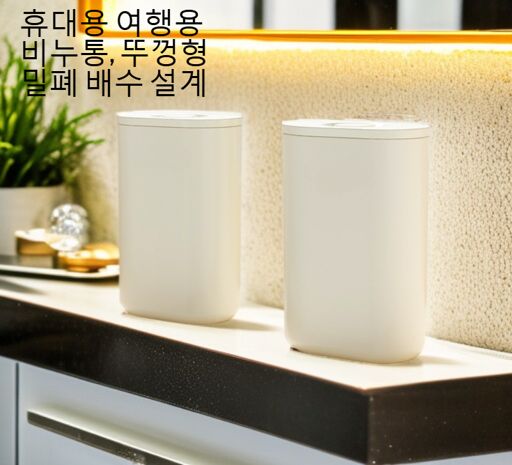 뚜껑이 달린 밀봉 휴대용 소형 비누함 전체 모습