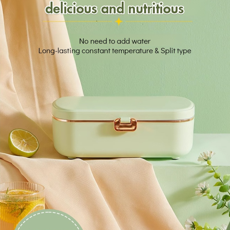 Portable water-free heating lunch box