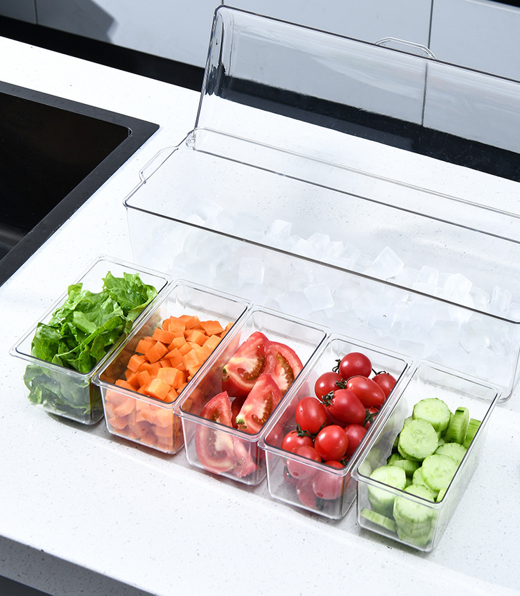 多機能サラダ収納ボックスで快適なアウトドア食事