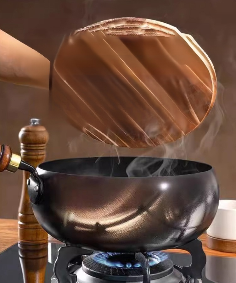 [Unbeschichtetes gesundes Kochgeschirr] Eisenauffrischendes reines Eisen Antihaft-Kochgeschirr