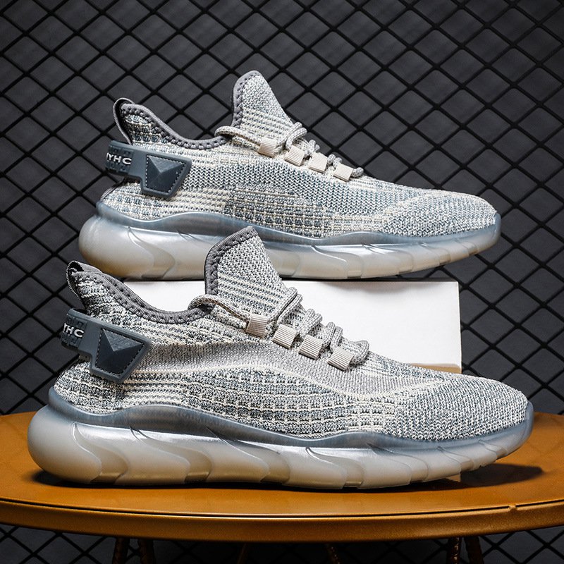 남성 플라이 니트 통기 스니커즈