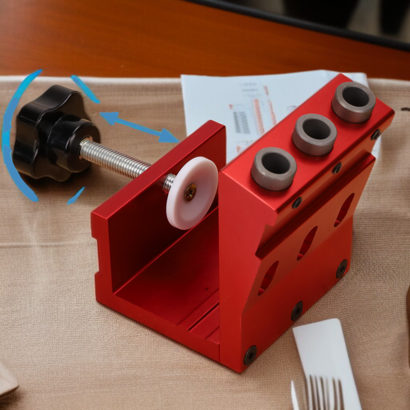 ワードローブ穴あけ工具のハンドル部分クローズアップ