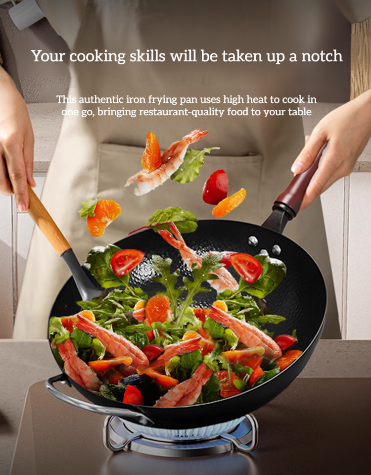 Iron Hammered Frying Pan