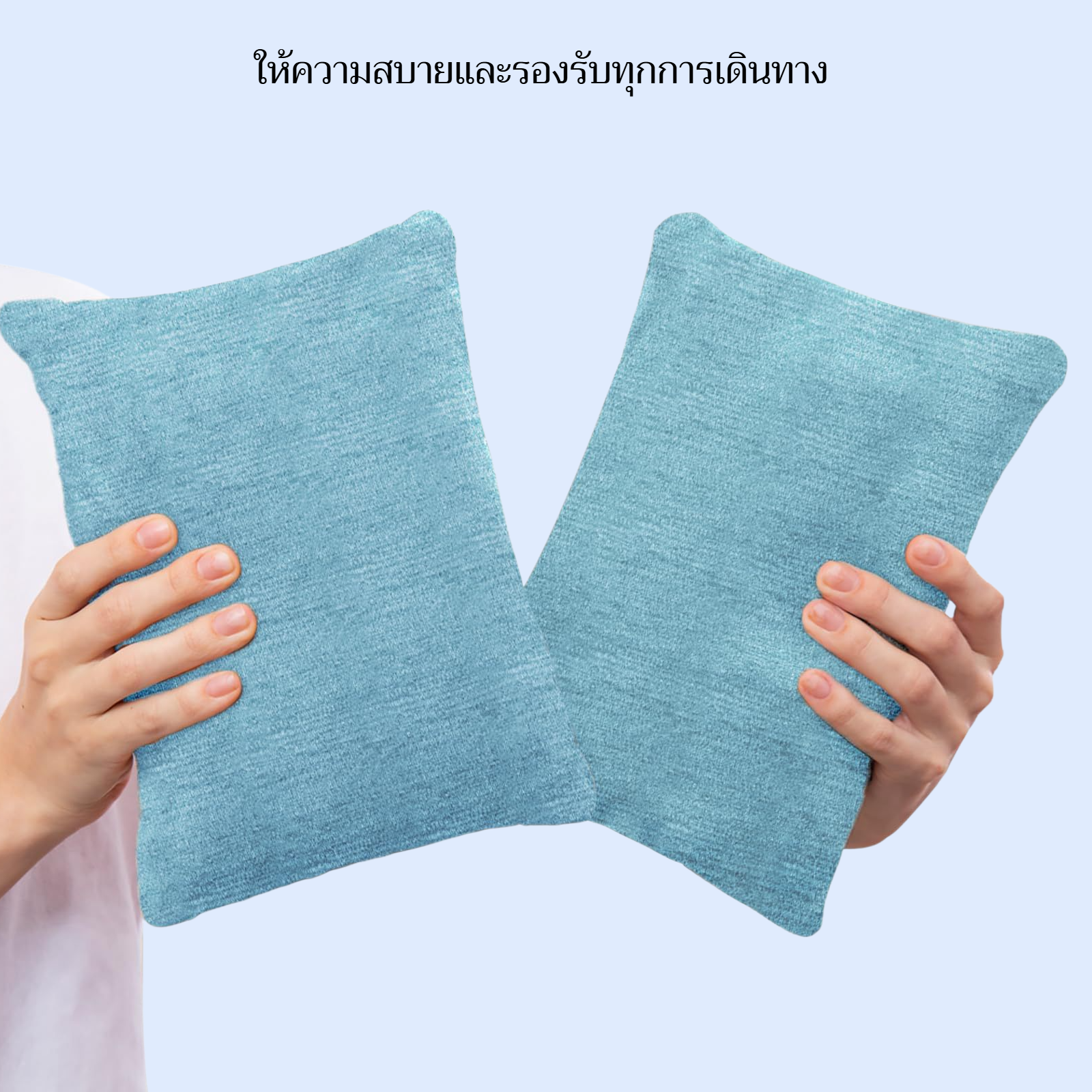 หมอนพิมพ์ลายสำหรับเดินทาง 2 ชิ้น ผ้าฟลานเนลนุ่ม ขนาดเล็กสำหรับสัตว์เลี้ยง