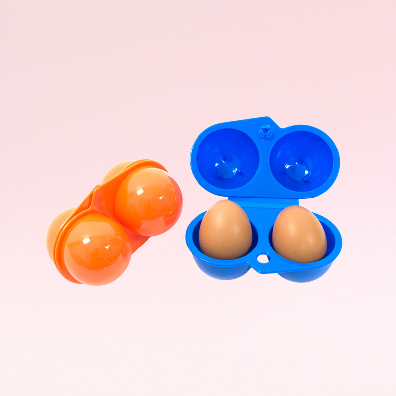 กล่องใส่ไข่แบบตั้งแคมป์กลางแจ้ง กล่องใส่ไข่พลาสติก