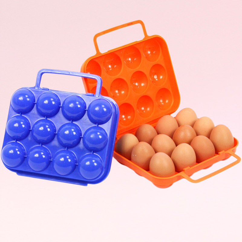กล่องใส่ไข่แบบตั้งแคมป์กลางแจ้ง กล่องใส่ไข่พลาสติก