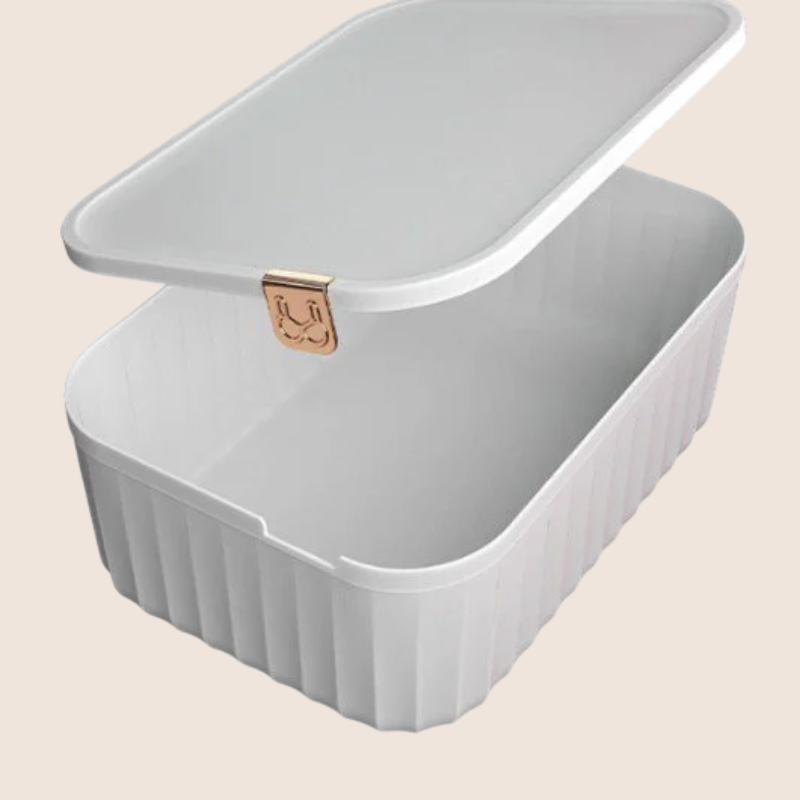 Plastic covered underwear storage box