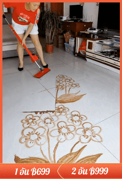 【ขจัดคราบง่าย】ไม้ถูพื้นขนาดใหญ่ไม่ต้องใช้มือบิด