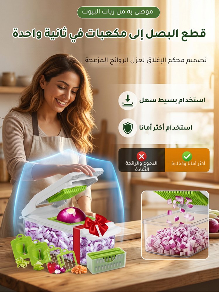 قطّاعة خضروات متعددة الوظائف