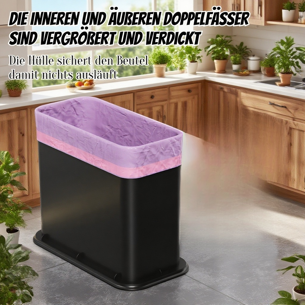 Druckknopfschalter Schmalschlitz-Mülleimer macht die Hände nicht schmutzig Multifunktions-Mülleimer 