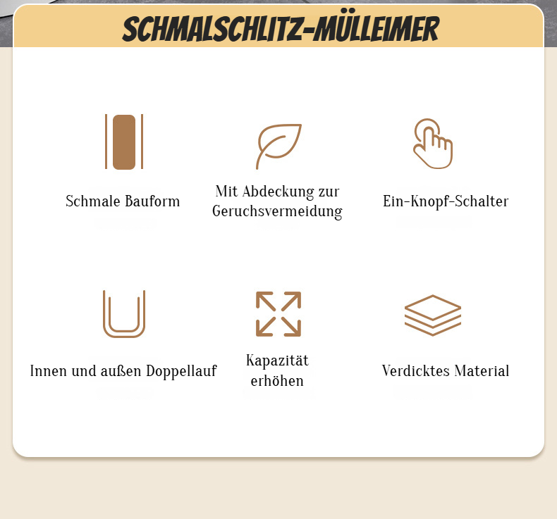 Hygienischer Mülleimer – Hände bleiben sauber beim Entsorgen