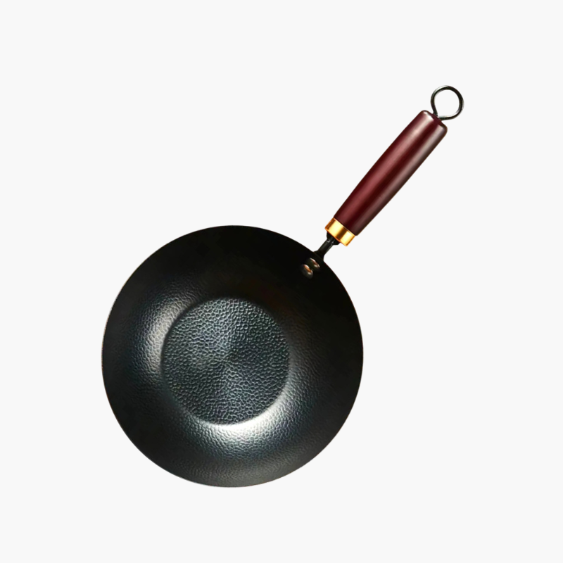 手鍛造の小さな鉄鍋