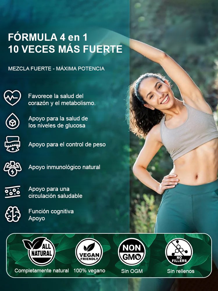 【TK Bestseller】Cápsulas de berberina para reducir el azúcar en sangre 4 en 1