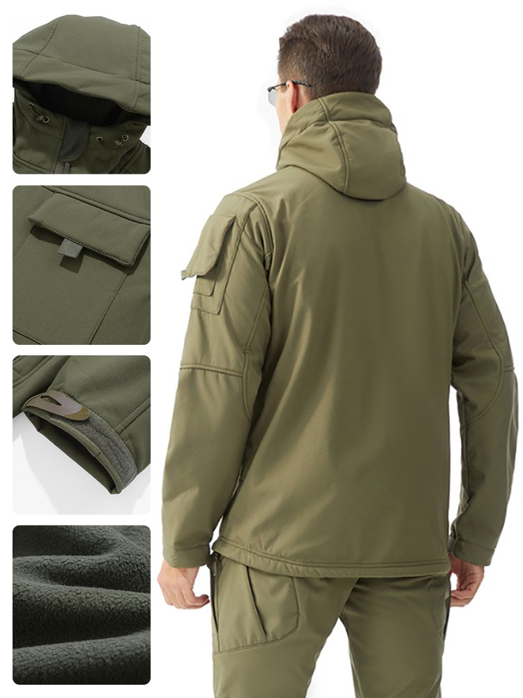 【先着100名様限定で半額】多ポケット裏起毛マウンテンパーカー