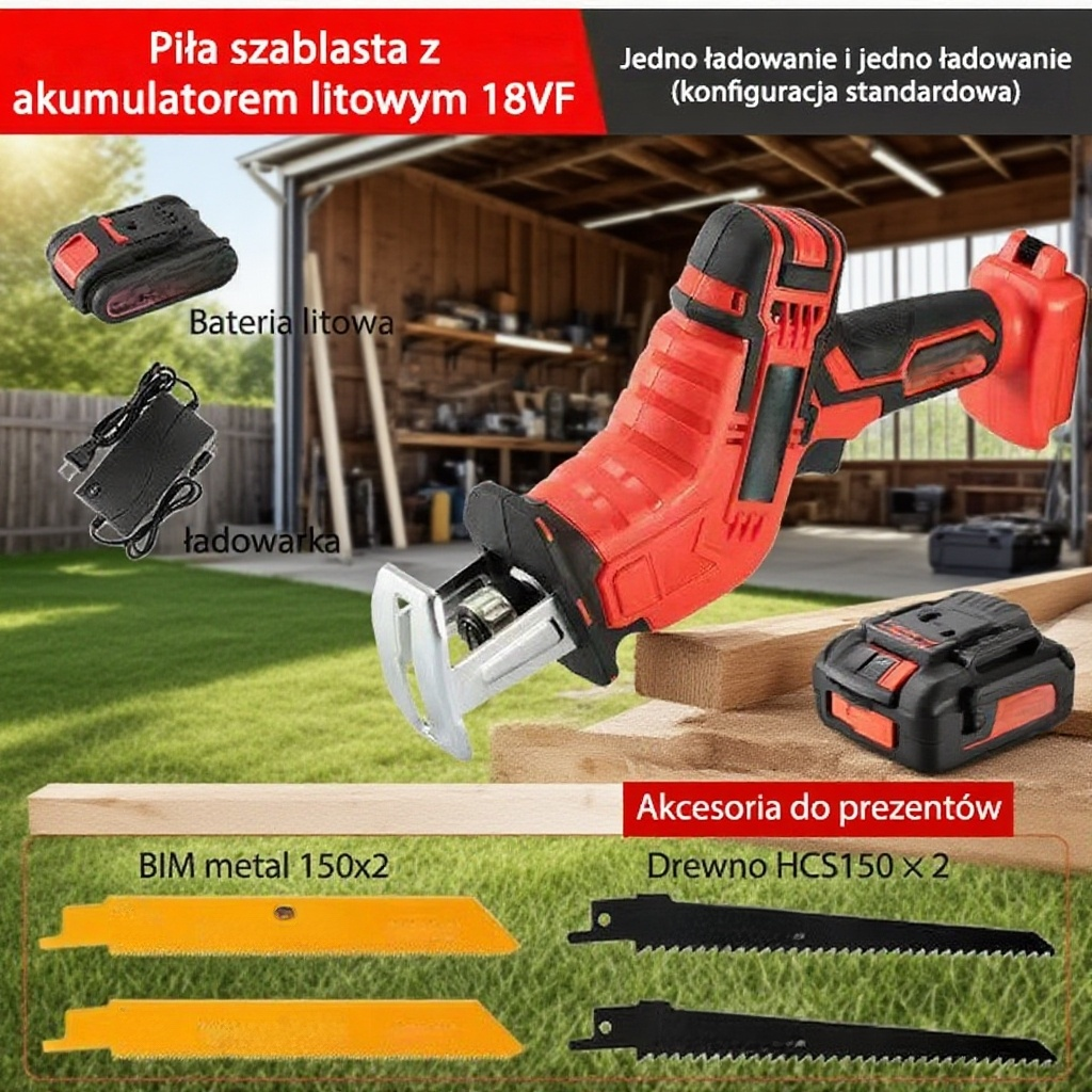 Przenośna piła łańcuchowa z ergonomicznym uchwytem