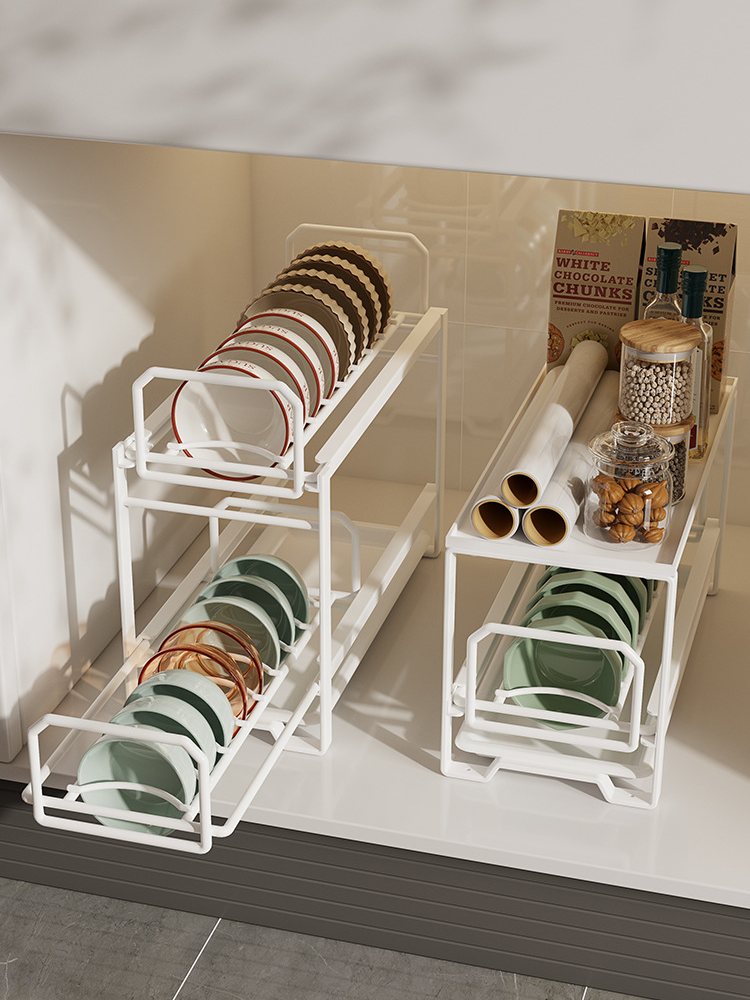 引き出し式食器ラック