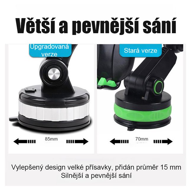 Držák na autotelefon s přísavkou