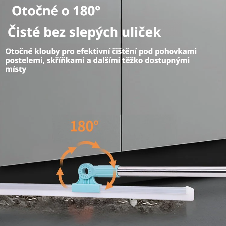 Univerzální silikonové koště na suché i mokré čištění bez slepých míst