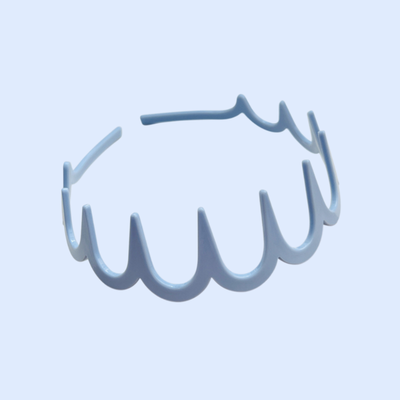 波状の歯付きヘッドバンド