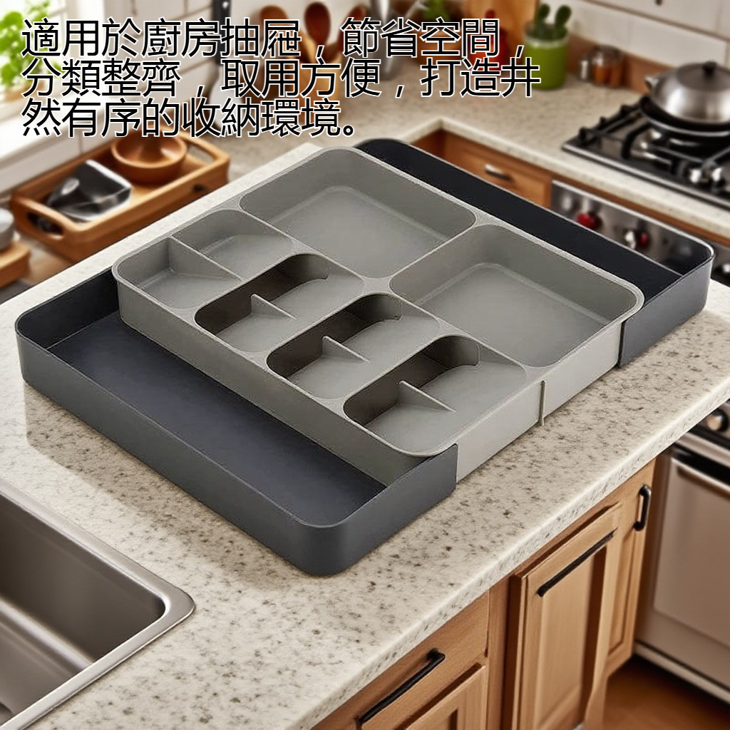 收納盤伸縮調整展示