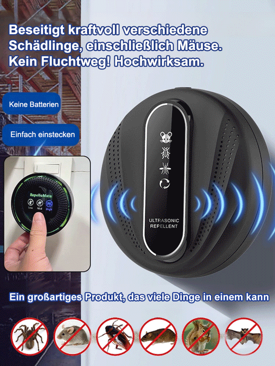 Ultraschall-Mücken- und Rattenabwehr