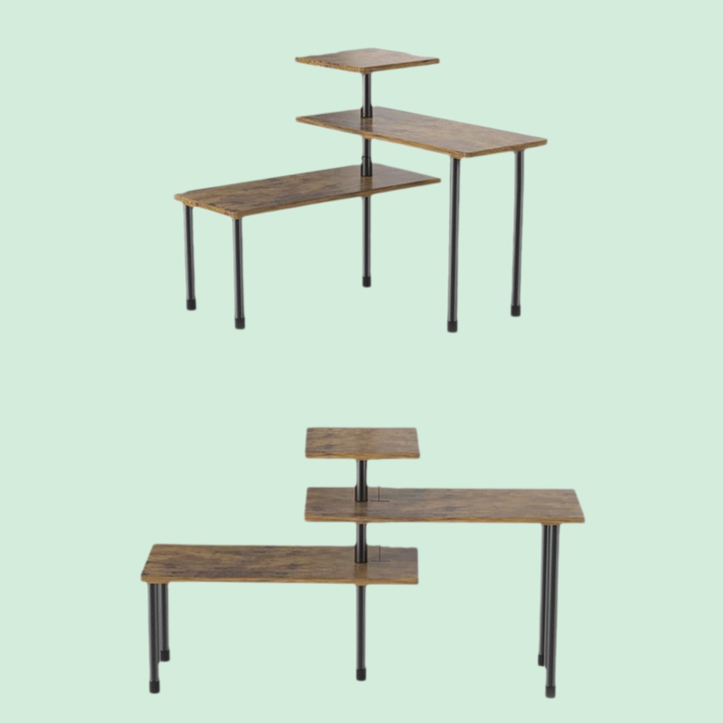 多層キッチンコーナー収納ラック