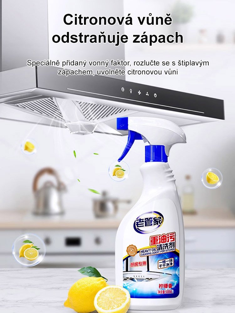 【Jedním stříknutím okamžitě čisté】Čistící prostředek na olejové skvrny, který šetří čas a energii.