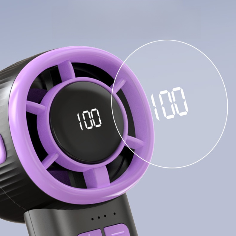 Mini portable turbocharged handheld fan