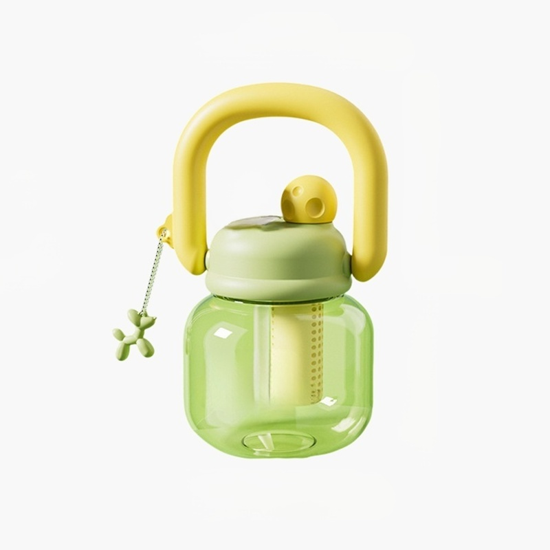 휴대용 더블 음료 빨대 컵