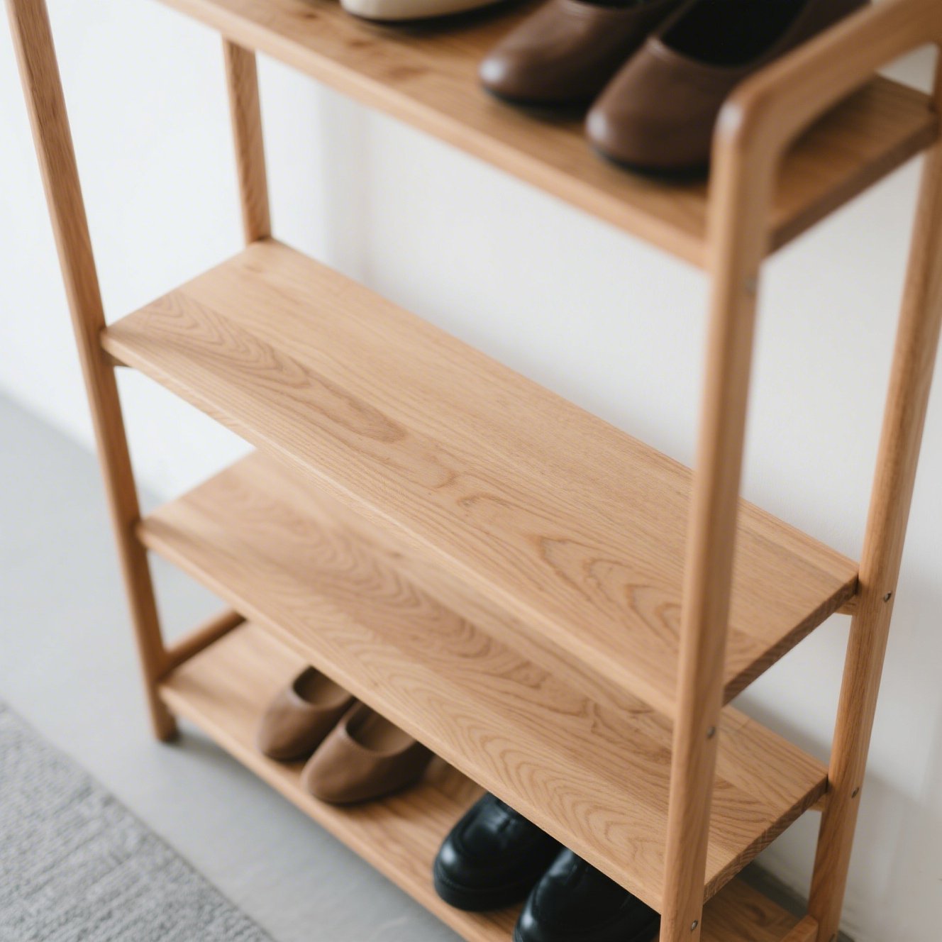 ログカラーシェルフ 木目調収納棚