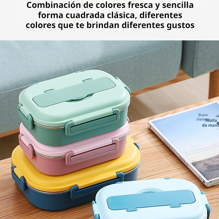 Lonchera sellada con aislamiento de acero inoxidable