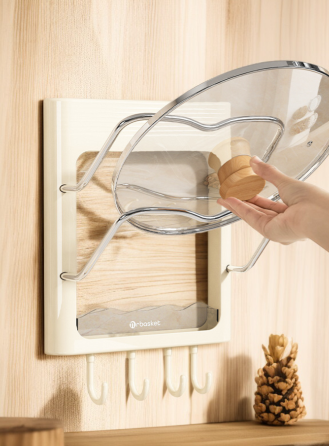 도마와 냄비뚜껑을 깔끔하게 정리하는 선반