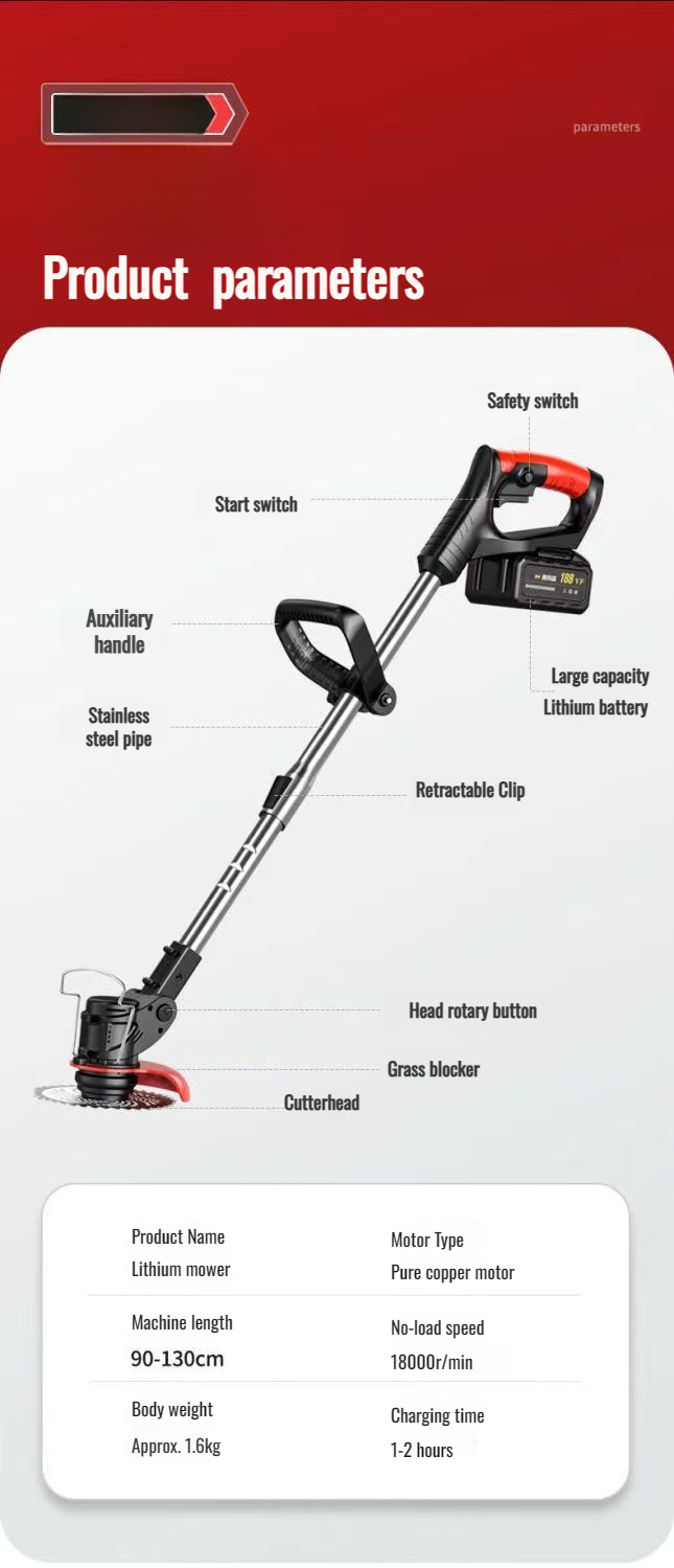 User-friendly portable harvester for lawns