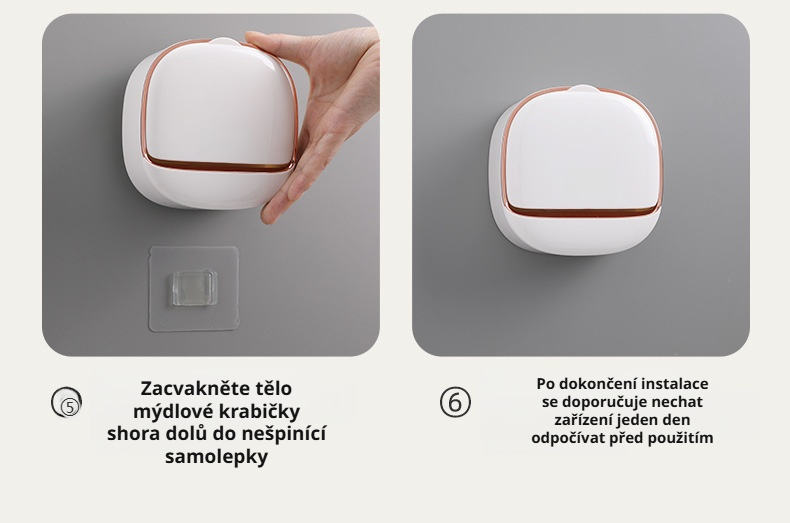 Úspora místa díky nástěnné mýdlenky