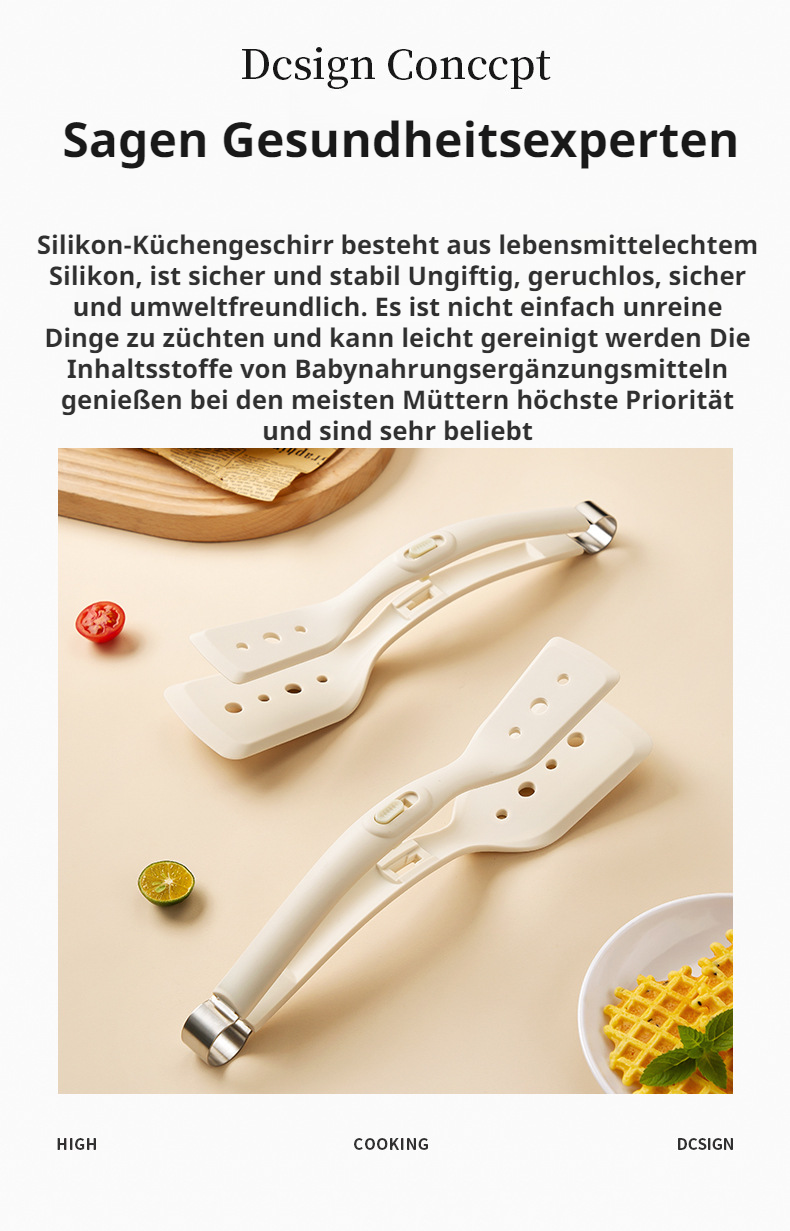 Bratspachtelclip aus hitzebeständigem Material