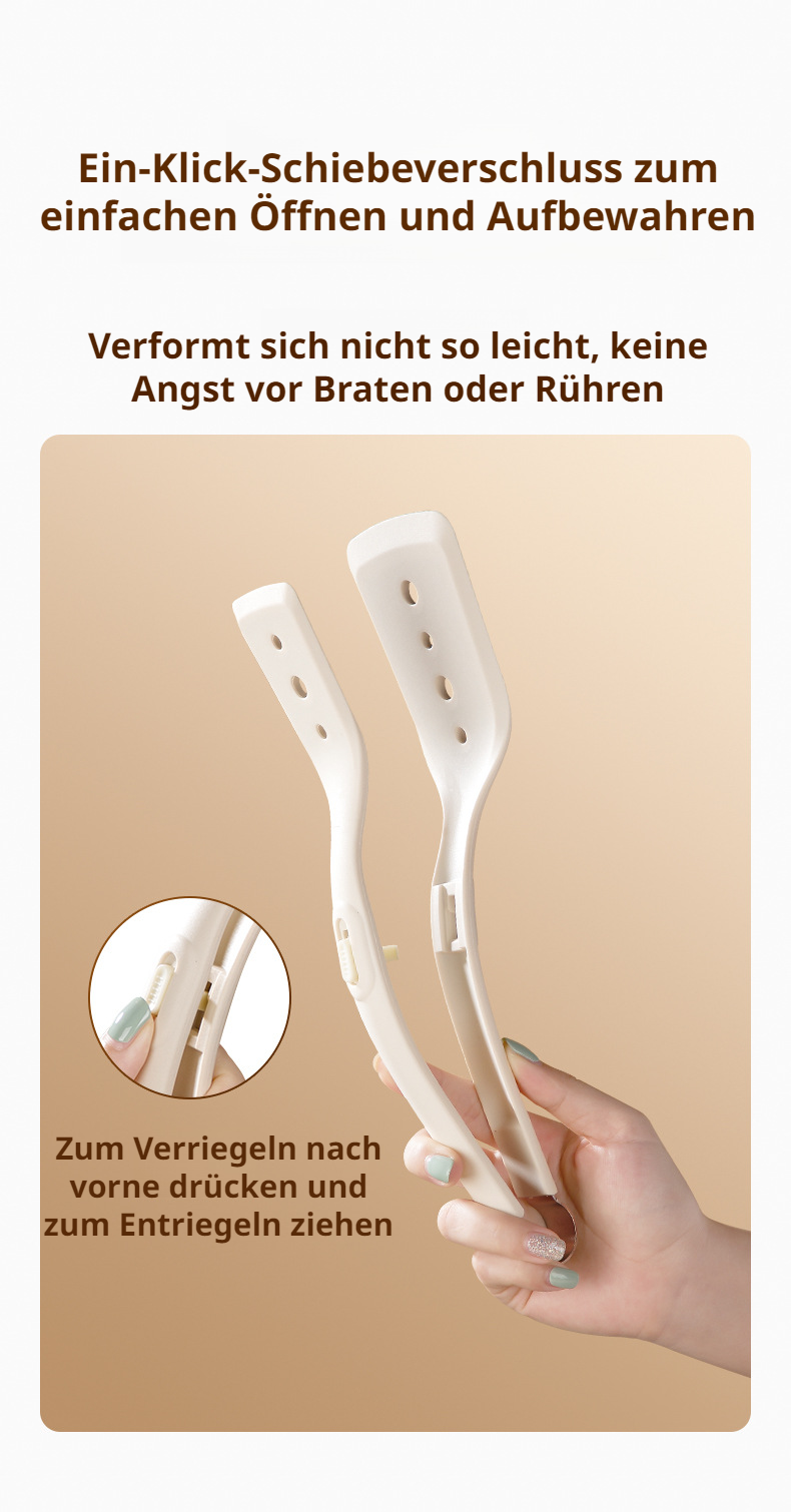 Multifunktionaler Spachtelclip für Braten und Backen