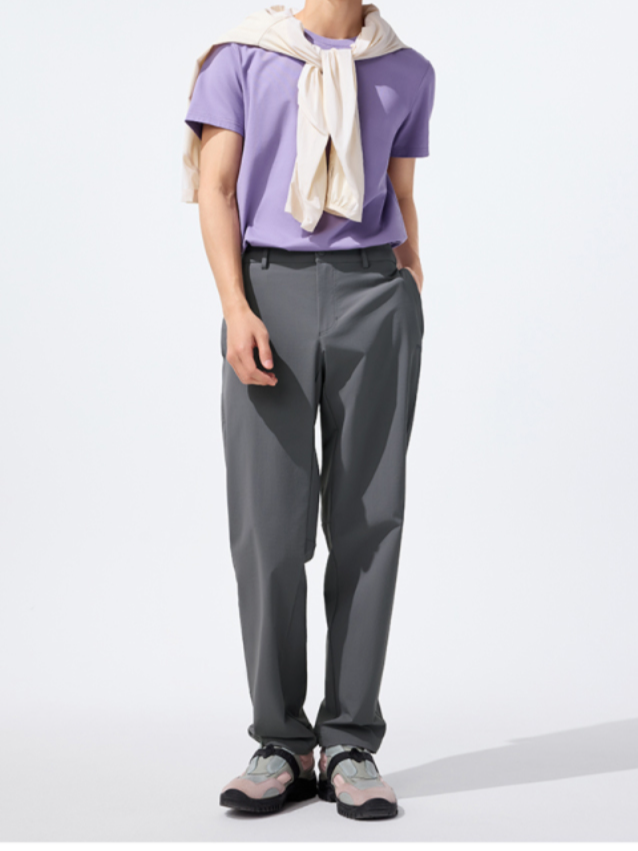 高弾性メンズ速乾テーパードアウトドアパンツ