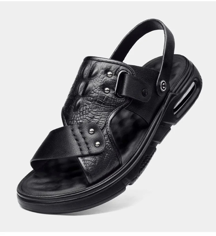 Sandales homme 2way motif crocodile design moderne