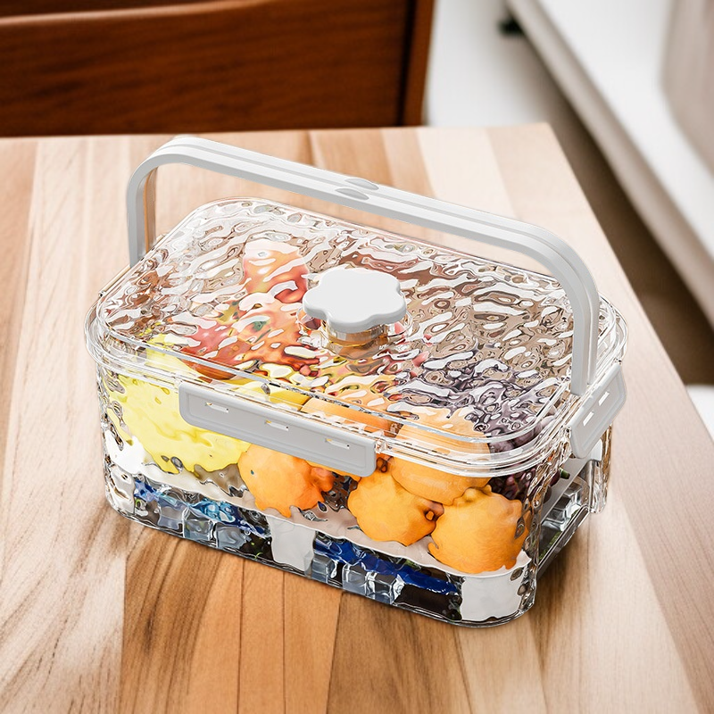 アウトドアキャンプ携帯用水波模様タッパー