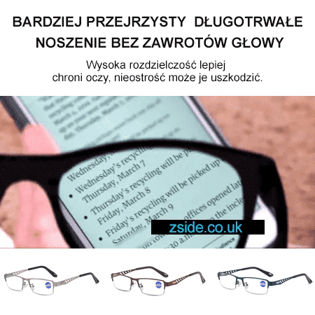 【Amerykańskie innowacje i badania】Inteligentne okulary do czytania z funkcją zmiany ostrości i kolor