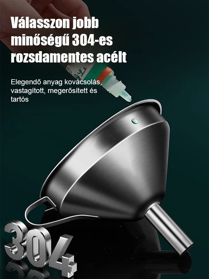 Rozsdamentes acél tölcsér szűrő háló