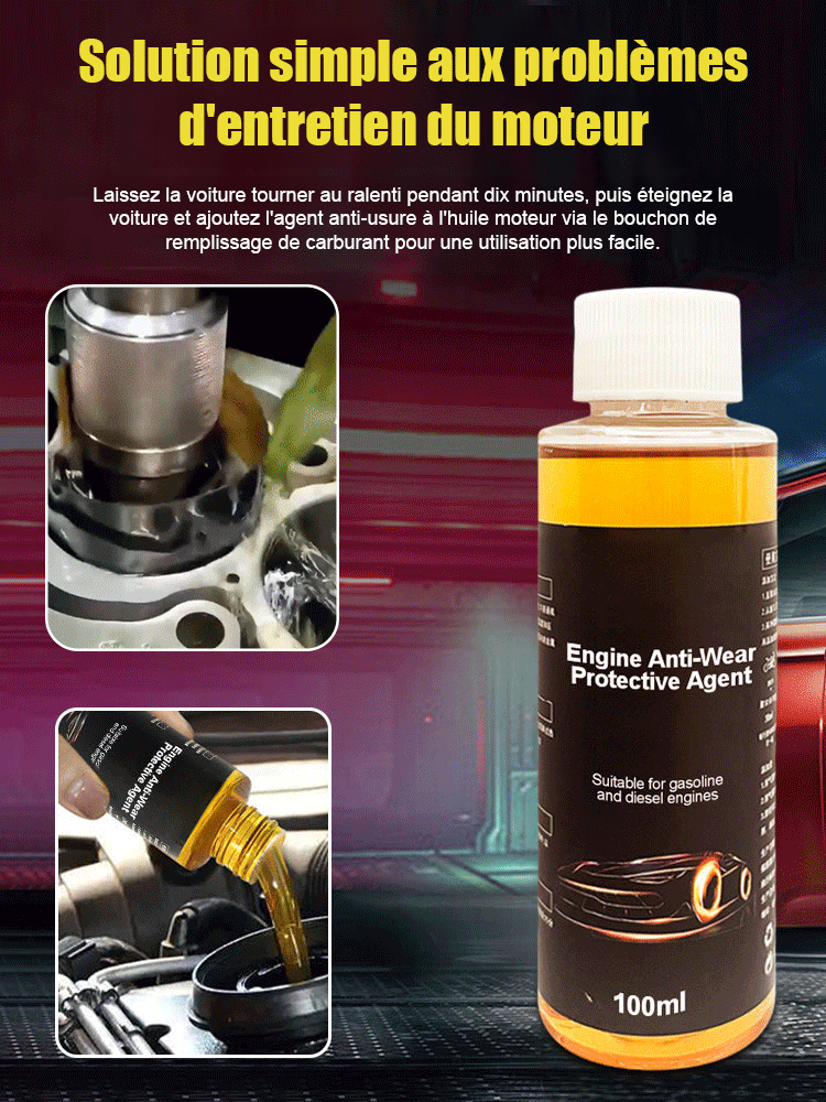 Protecteur anti-usure pour moteur haute performance amélioré