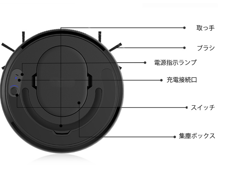 フローリングをきれいにするDODOLLお掃除ロボット